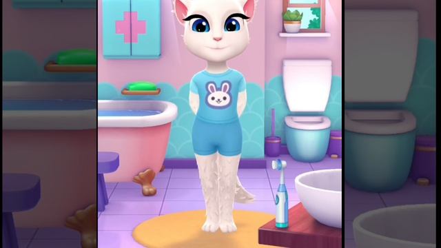 MY TALKING TOM 2 MORNING EAT APPLE 🍏 смотреть онлайн