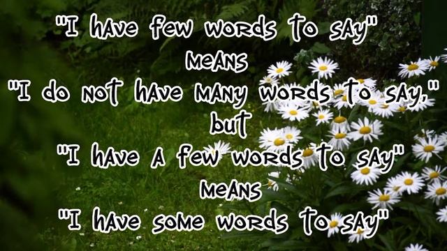 #english How to use Few and A Few, Not Many and Some смотреть онлайн