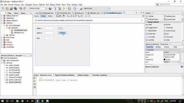 Tutorial 1 - Cara Membuat Kalkulator dengan Java Netbeans смотреть онлайн