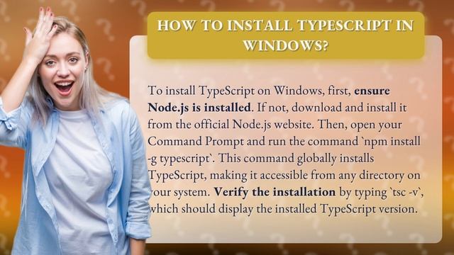 How to install TypeScript in Windows? смотреть онлайн
