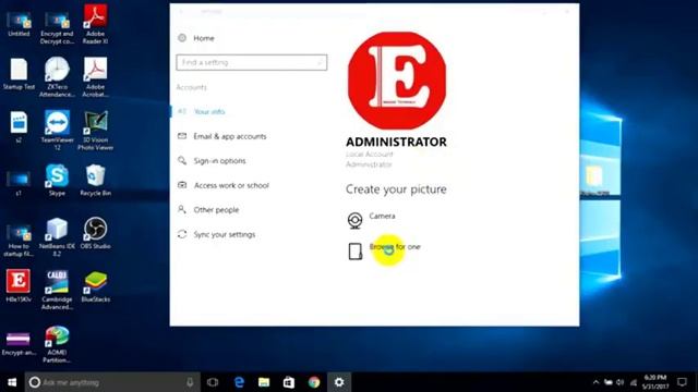 How to change lock screen picture and account picture on Windows 10 - 2018 /2019 смотреть онлайн