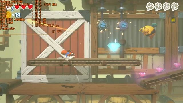 Super Lucky's Tale - FPS Test Gameplay on HD8750M i5-3337U смотреть онлайн