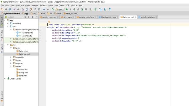 Android Studio 2.3.2 Uso de Efectos de Transición смотреть онлайн