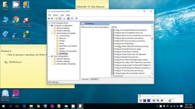 How to disable windows updates by Editing Group Policy Method 2 смотреть онлайн