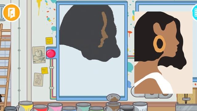 Рисую эстетичные картины в Toca World смотреть онлайн