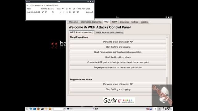 HOW TO: WEP Hacking w/ Gerix-Wifi-Cracker смотреть онлайн