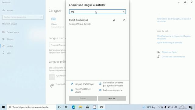 Changing windows 10 language from French to English смотреть онлайн