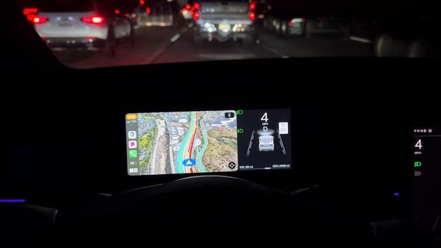 Tesla Model Y NEW Display F9 Instrument Cluster in the Evenings POV! смотреть онлайн