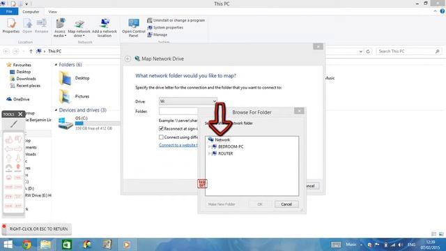 How to make a map network drive windows 8.1 смотреть онлайн