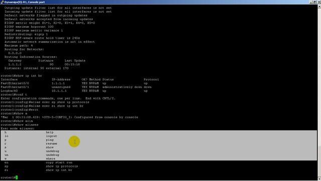Cisco Videos ~ Cisco IOS command line Creating aliases смотреть онлайн