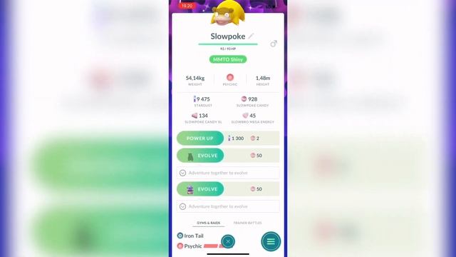 Pokemon GO - Shiny Slowpoke evolve Shiny Slowbro *Galarian* (iPhone 12 Pro Max) Pokémon GO смотреть онлайн