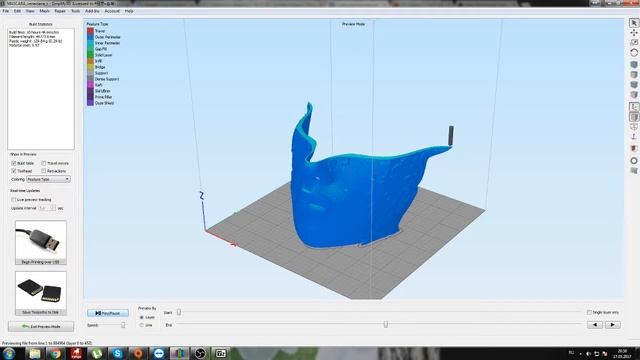 Simplify3D - эмуляция печати смотреть онлайн