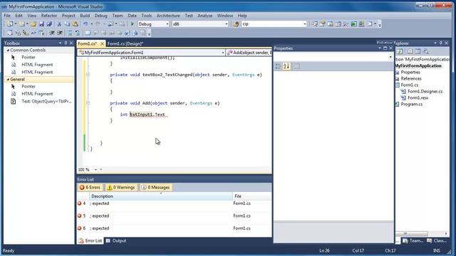 Part 3 - Introduction to Windows Forms (A simple calculator) смотреть онлайн