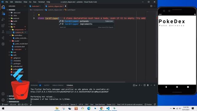 Pokemon App UI In Flutter using Rest API - Pokedex App with Custom Clipper In Flutter смотреть онлайн