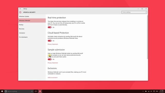 Update and Security Settings in Windows 10 смотреть онлайн