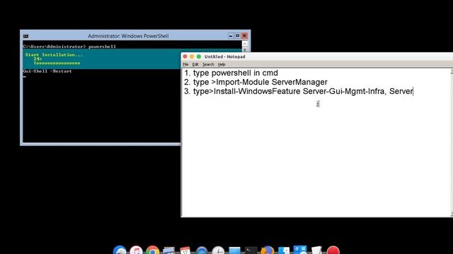 Server 2012 mode change from CORE to GUI смотреть онлайн