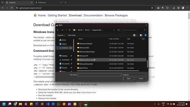 How to Install Composer on Windows 11 with exe file ( setup file ) | install composer without CMD смотреть онлайн