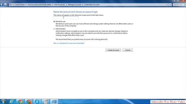 Windows 7 - How to Create a New User Account смотреть онлайн