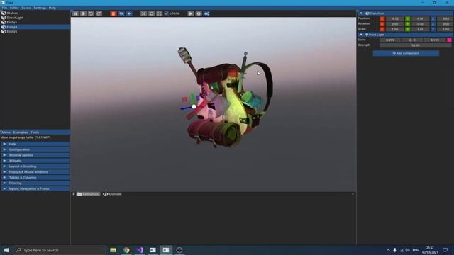 OpenGL Game Engine ImGui | Showcase смотреть онлайн