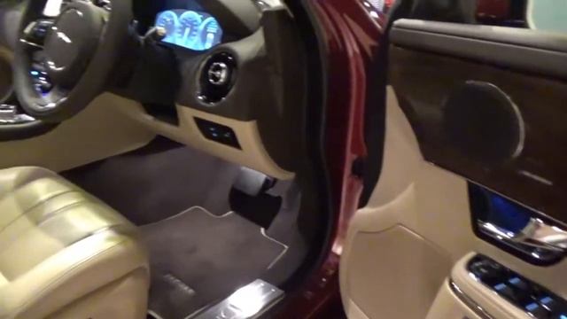 2014 Jaguar XJ x351 3.0L Premium Luxury/クラレット/内装ベージュ смотреть онлайн