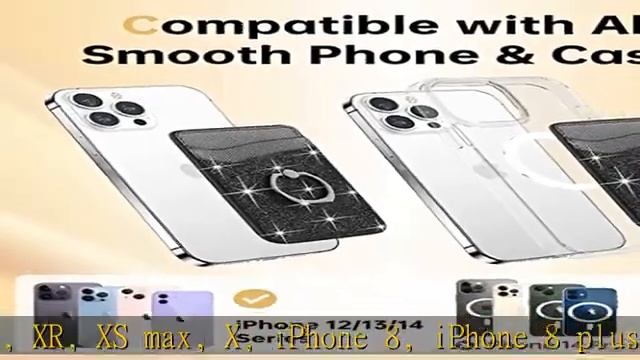 Gospire Magnetic Phone Wallet, Leather Cell Phone Card Holder, Magsafe Wallet with Ring & [Credit C смотреть онлайн