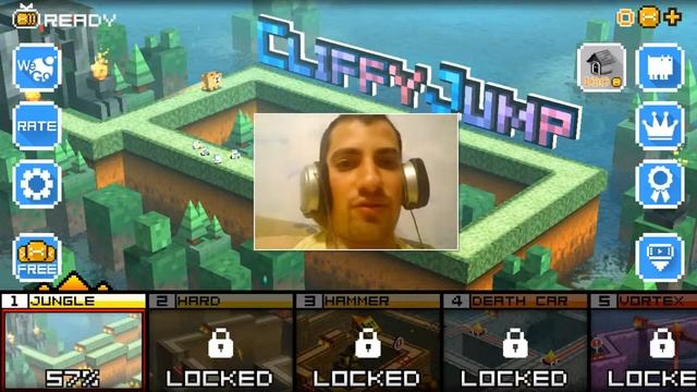 CLIFFY JUMP - Animal cubeness - Android gameplay review [SONY Z3 COMPACT] смотреть онлайн