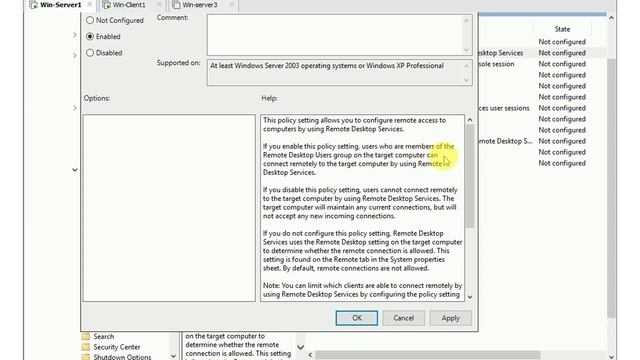 Enable Remote Desktop Via GPO | Windows Server 2016 | Bangla 100% Work смотреть онлайн