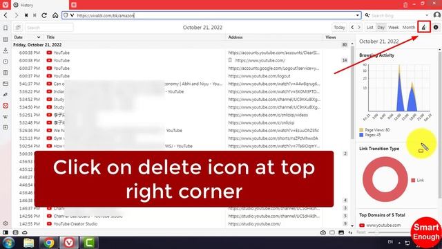 Delete Browsing History in Vivaldi Browser смотреть онлайн