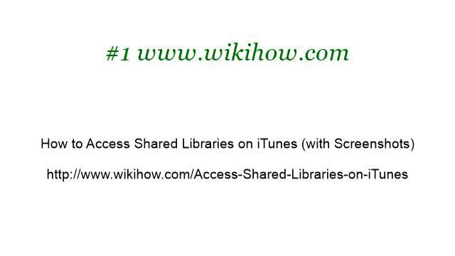 How-To Find The Shared Library On Itunes смотреть онлайн