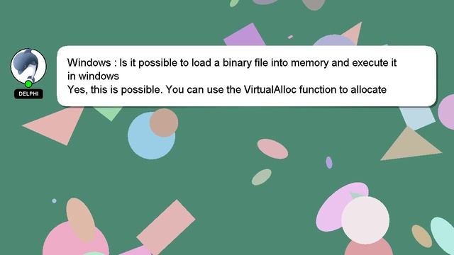 Windows : Is it possible to load a binary file into memory and execute it in windows смотреть онлайн