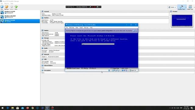 Windows 3.0 Install VirtualBox смотреть онлайн