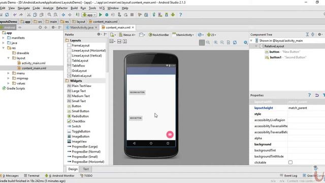 Android Development Lecture 19 (Working with Different Layouts) смотреть онлайн
