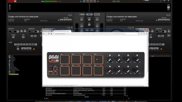 Mapeo de AKAI LPD8 en Virtual DJ