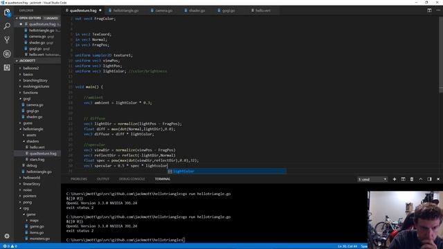 Games With Go 46 - OpenGL - Lights, Camera смотреть онлайн