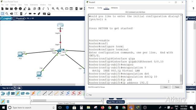 Intervlan routing in Packet Tracer смотреть онлайн