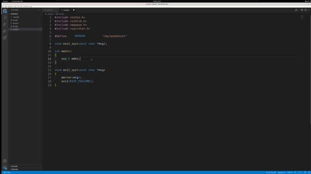 POSIX Functions | POSIX Message Queue - 1 | mq_open | mq_send | mq_receive | mq_close смотреть онлайн
