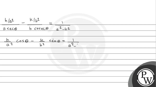 The locus of the poles of normal chords of the ellipse \( \frac{x^{2}}{a^{2}}+\frac{y^{2}}{b^{2}... смотреть онлайн