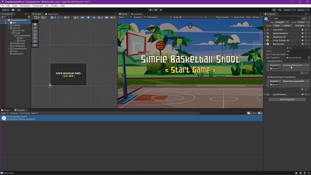 Part 15.2: Make Ball Spawn From Game System [Basketball Shooting Game for Android Unity 2D] смотреть онлайн
