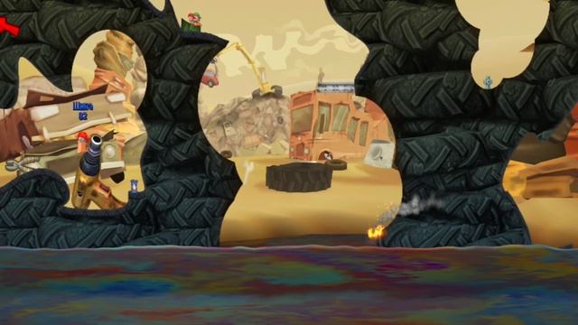 WORMS 3 on android final level | gameplay смотреть онлайн