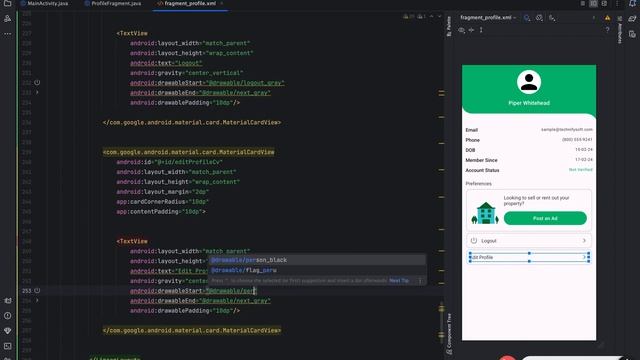 Real Estate App | 07 Profile | Android Studio | Java смотреть онлайн