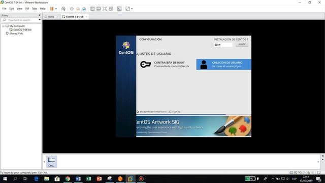 Instalación de máquina virtual y CENTOS 7 en Vmware Workstation 15 PRO смотреть онлайн