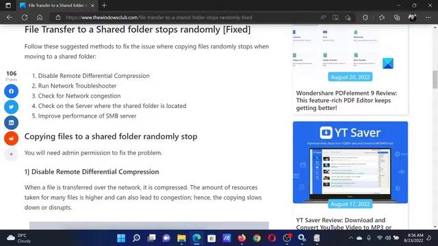 File Transfer to a Shared folder stops randomly смотреть онлайн