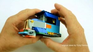 Lego Speed Build. Lego Classic 10696 Car MOC. How to build LEGO 10696 Car 1940 Peterbuilt. Tutorial