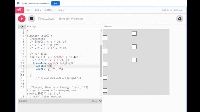 p5js Intro Sessions - Learning loops with Zarina смотреть онлайн