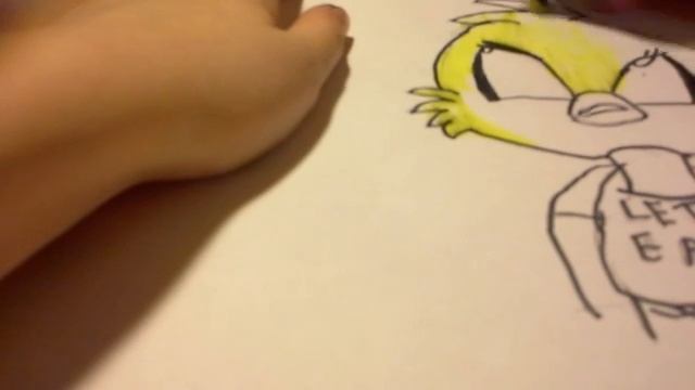 Раскраска чика и фломастер