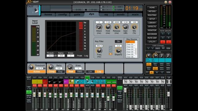 Behringer X32 CH Compressor смотреть онлайн