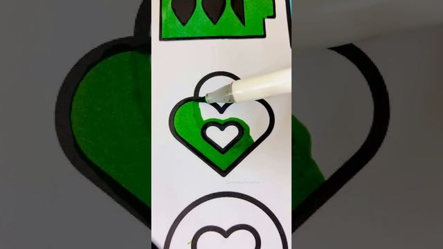 Oddly Satisfying Coloring 💚💛 смотреть онлайн