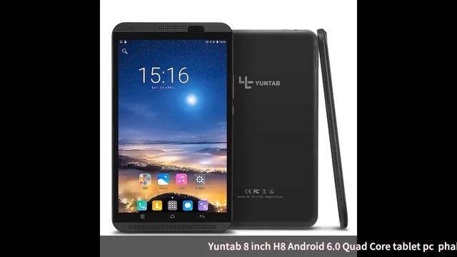 Yuntab 8 inch H8 Android 6.0 Quad-Core tablet pc phablet support dual смотреть онлайн
