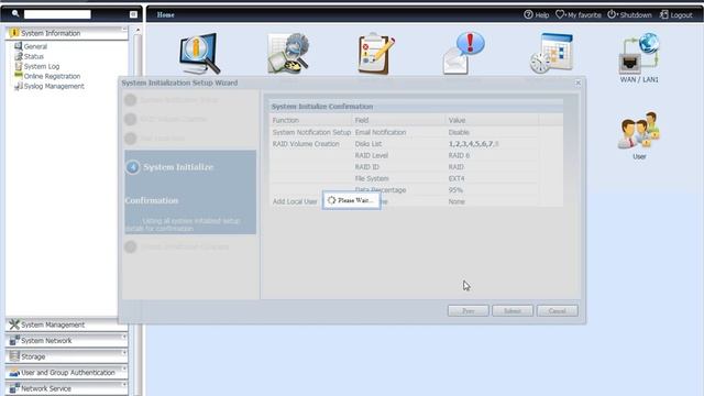 Thecus N8800PRO Setup Wizard смотреть онлайн