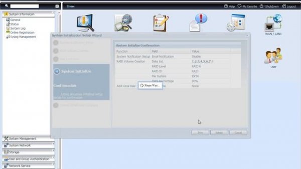 Thecus N8800PRO Setup Wizard